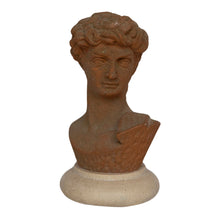 Load image into Gallery viewer, Mini Classical Bust on Travertine Base | Antique-Style Study Sculpture