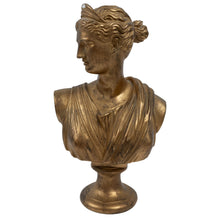 Load image into Gallery viewer, Gold Bust Sculpture – Classical Style
