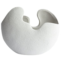 Load image into Gallery viewer, White Organic Plaster Sculpture Vases (set of 3)