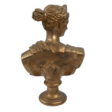 Load image into Gallery viewer, Gold Bust Sculpture – Classical Style