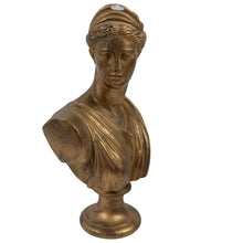 Load image into Gallery viewer, Gold Bust Sculpture – Classical Style