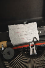 Load image into Gallery viewer, Custom Type Written Letter