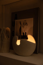 Load image into Gallery viewer, White Organic Plaster Sculpture Vases (set of 3)