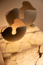 Load image into Gallery viewer, White Organic Plaster Sculpture Vases (set of 3)