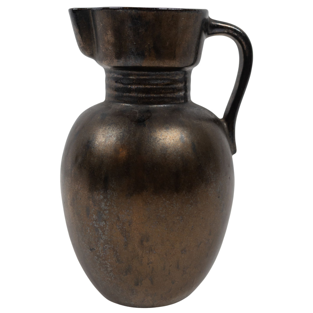 Vintage Bronze-Style Metal Pitcher