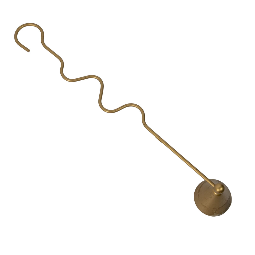 Vintage Brass Candle Snuffer with Hanging Hook
