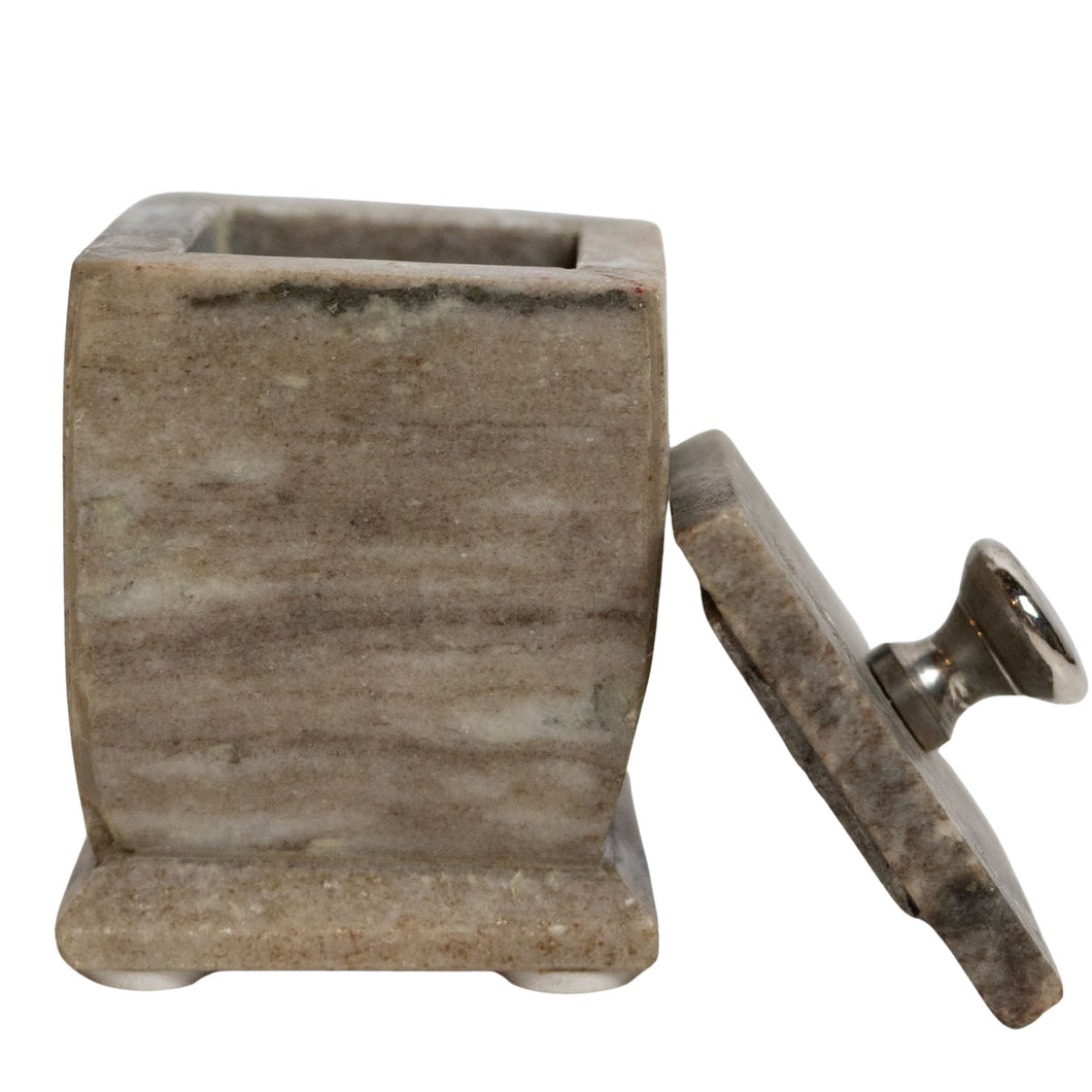 Small Vintage Stone Lidded Box
