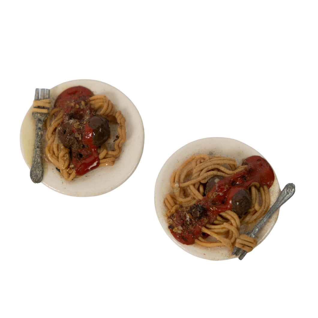 Miniature Spaghetti Dinner Plates – Set of 2