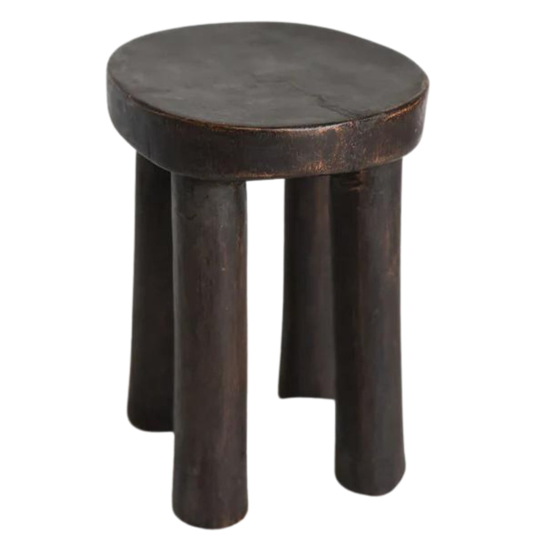 Vintage Round African Senufo Stool