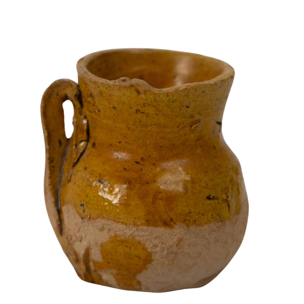 Miniature Glazed Pottery Pitcher