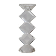 Load image into Gallery viewer, Crystal Stacked Diamond Candle Holder
