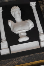 Load image into Gallery viewer, Antique Framed Shadowbox Bust and Architectural Fragments
