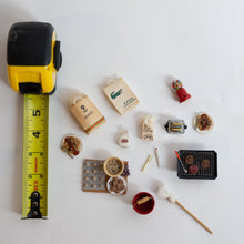 Load image into Gallery viewer, Miniature Charcoal Grill with Burgers
