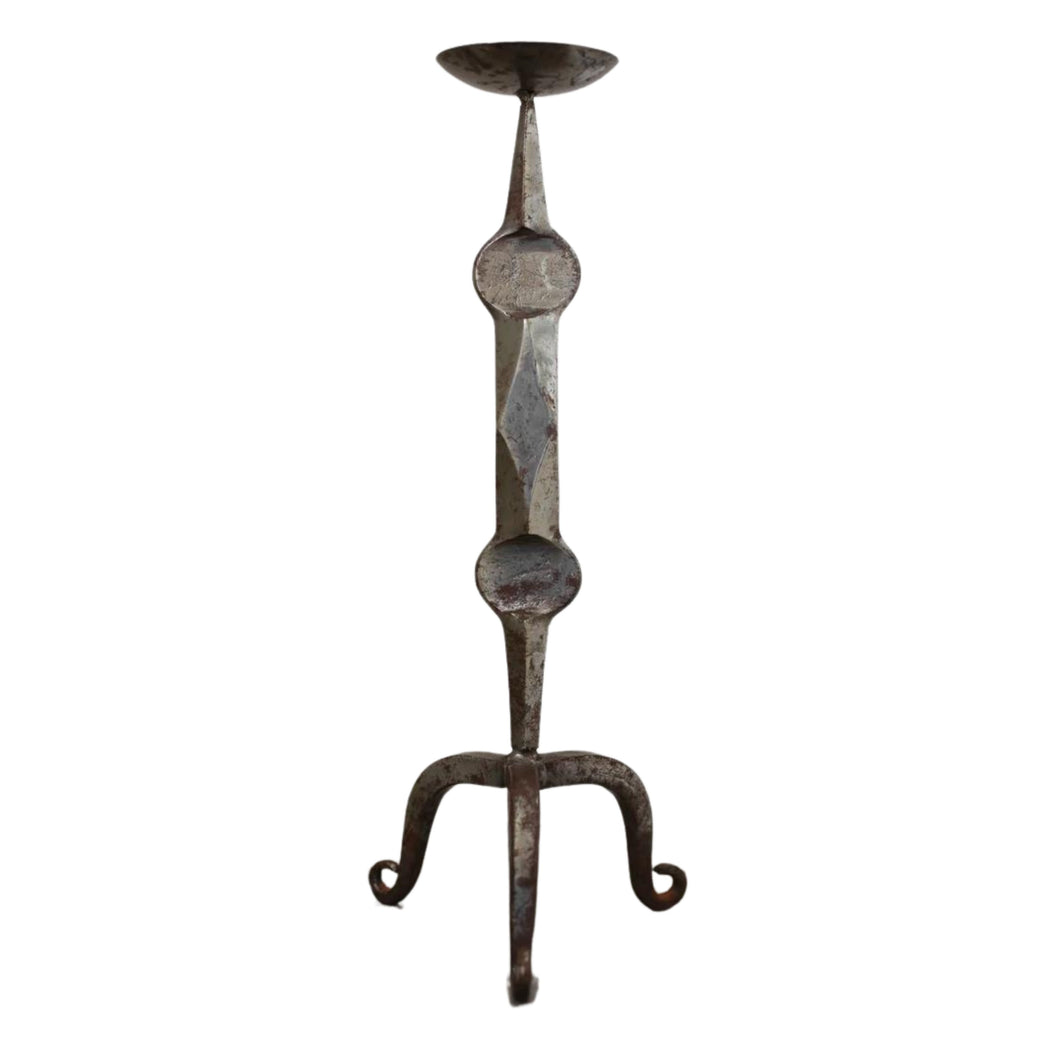 Metallic Metal Candlestick Holder