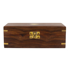 Load image into Gallery viewer, Solid Brass Shot Glasses Set in Wood Box

