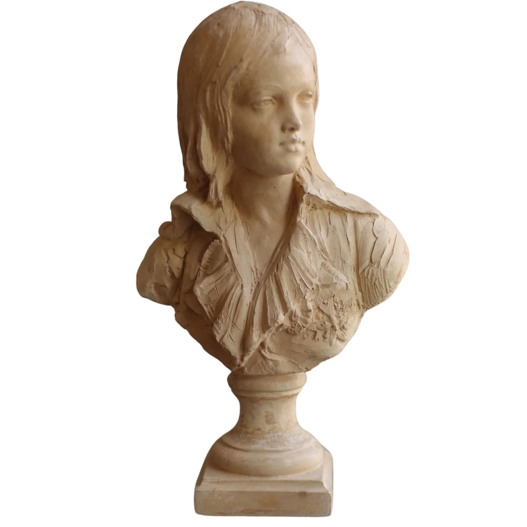 Neutral Color Young Woman Sculpture