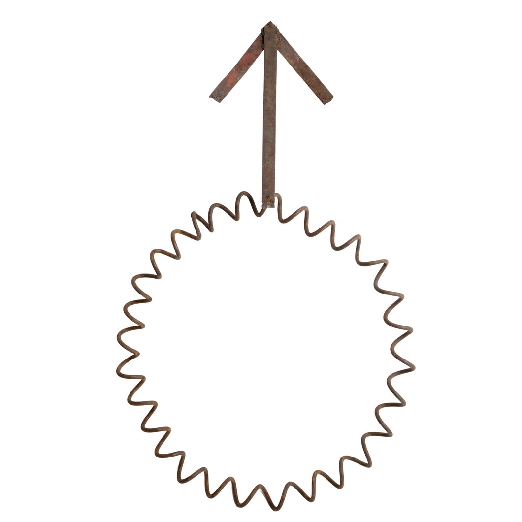 Primitive Metal Coil Arrow Wall Decor