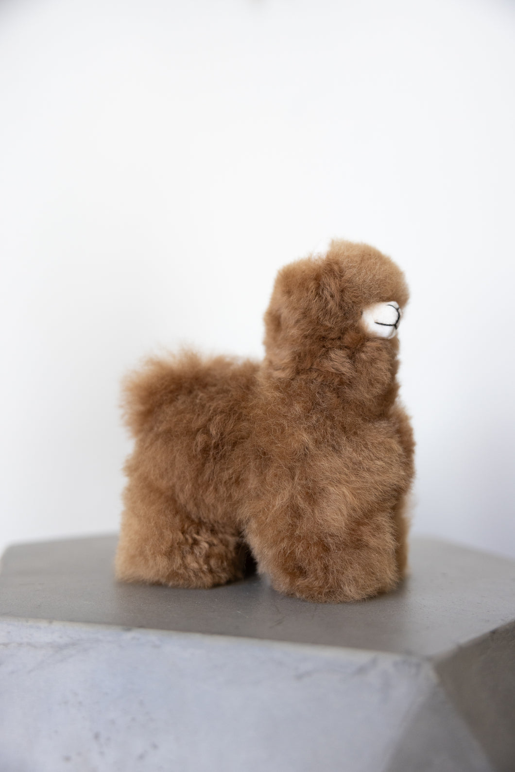 Small Brown Alpaca Plush Toy