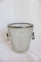 Load image into Gallery viewer, Large English Glass and Silver Plate Ice or Champagne Bucket
