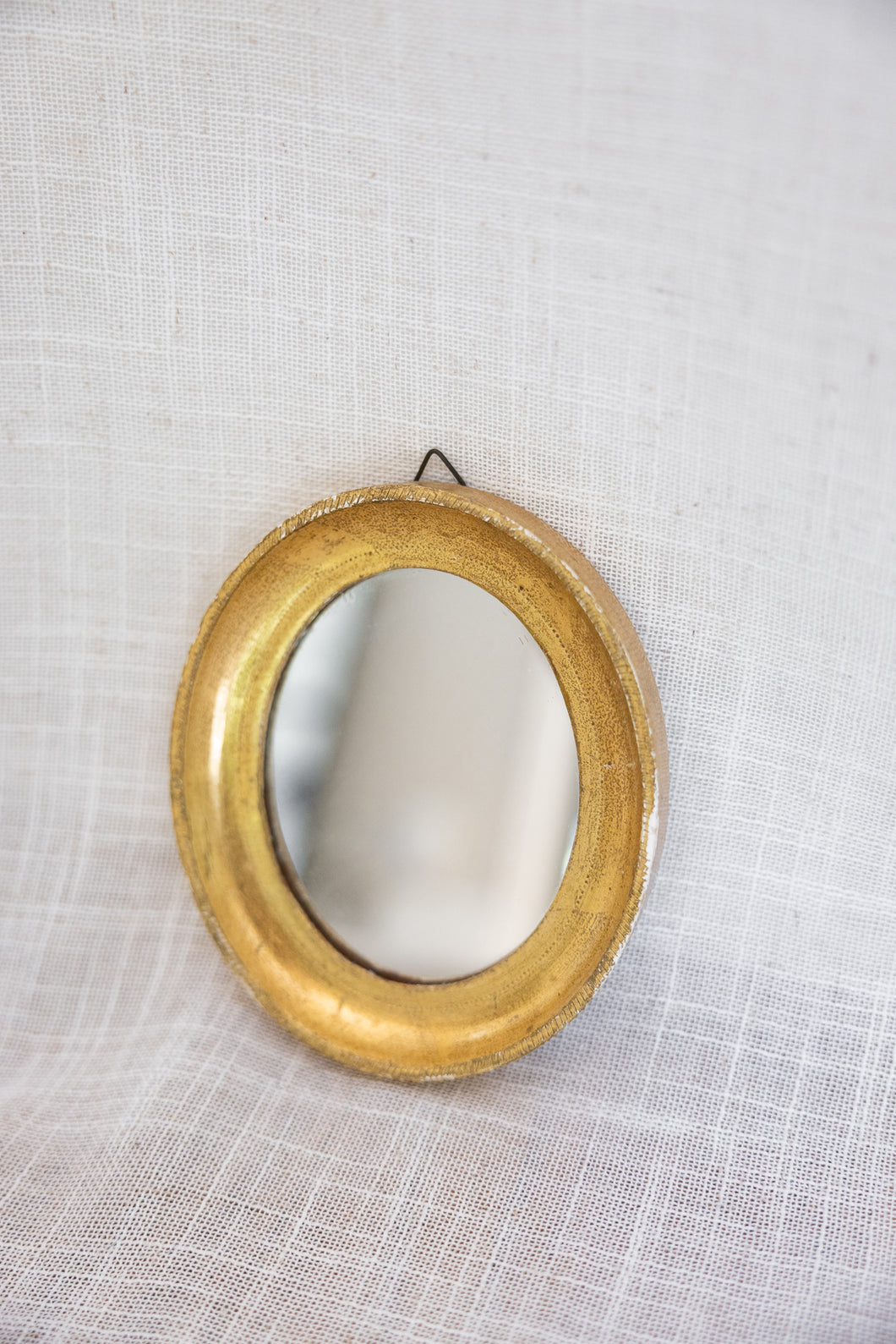 Small Antique Gold Mirror- Handmade in Italy