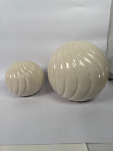 Load image into Gallery viewer, Mid-Century Modern Ceramic Swirl Sculptures – Set of 2 (Made in Vietnam)
