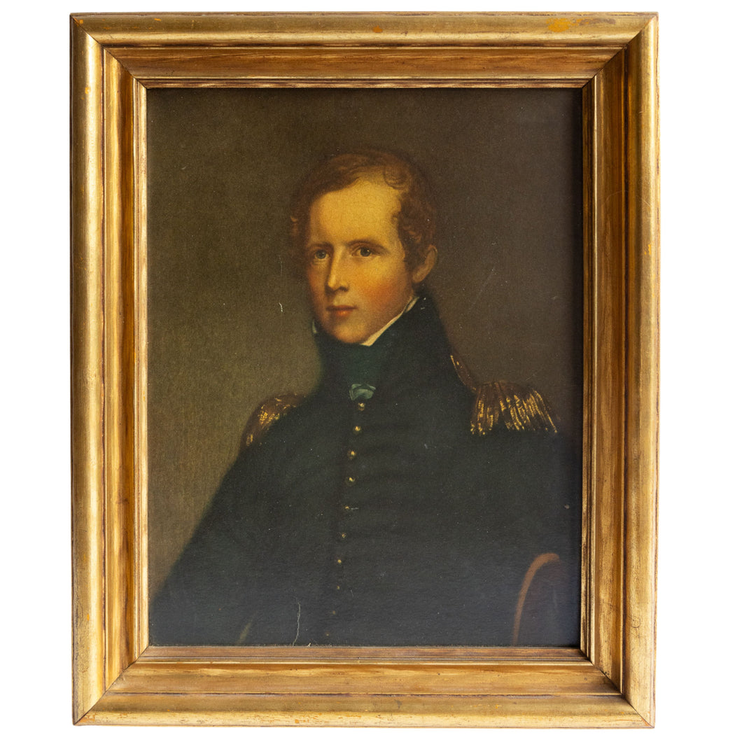 Framed Antique Duplicate Portrait of Major John Biddle