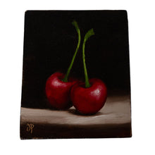 Load image into Gallery viewer, Jane Palmer Mini Cherries Oil Painting
