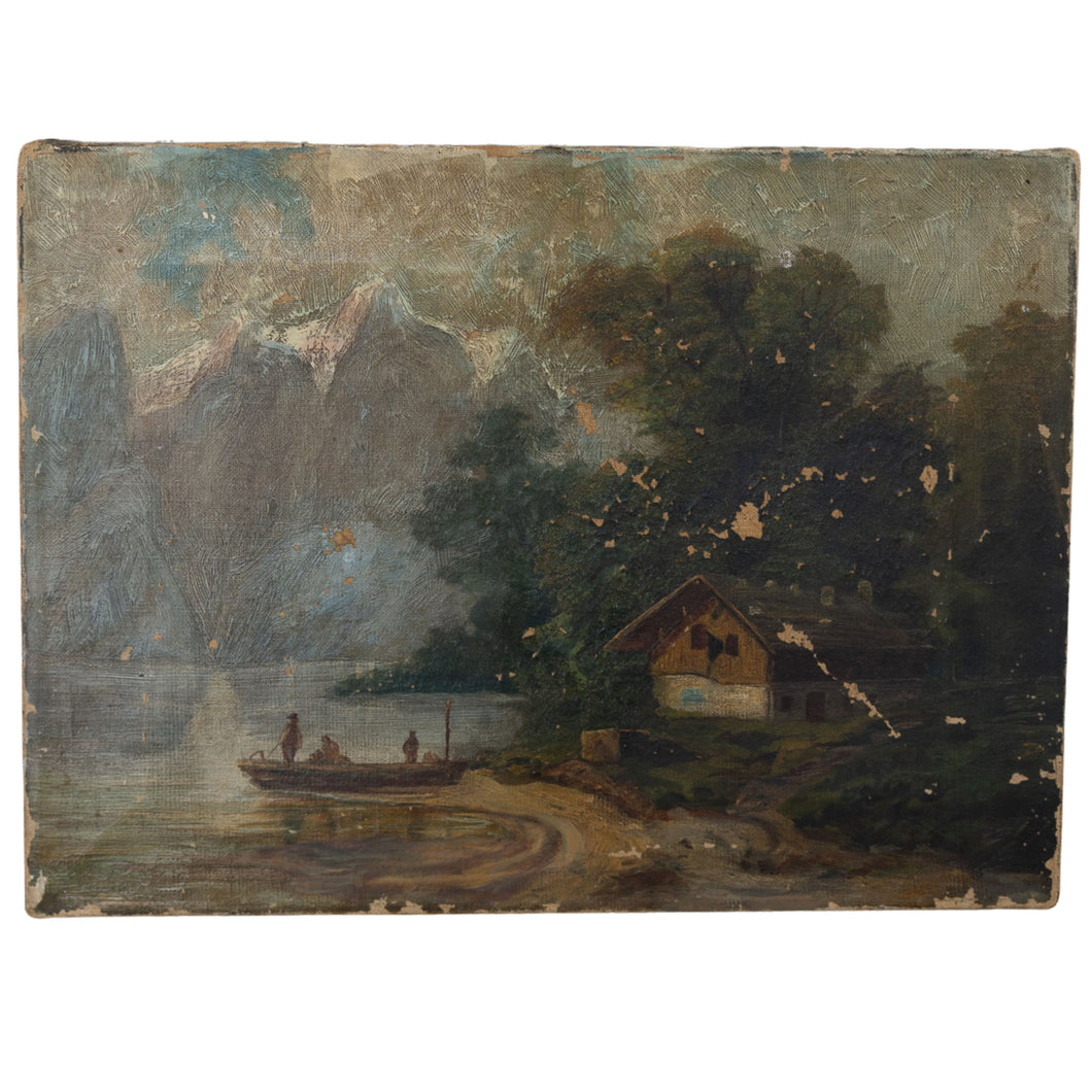 Vintage Landscape Oil Painting