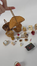 Load and play video in Gallery viewer, Miniature Curved Woven Basket
