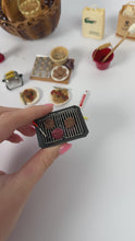 Load and play video in Gallery viewer, Miniature Charcoal Grill with Burgers
