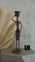 Load image into Gallery viewer, Bronze Lady Figure Candle Stick Holder
