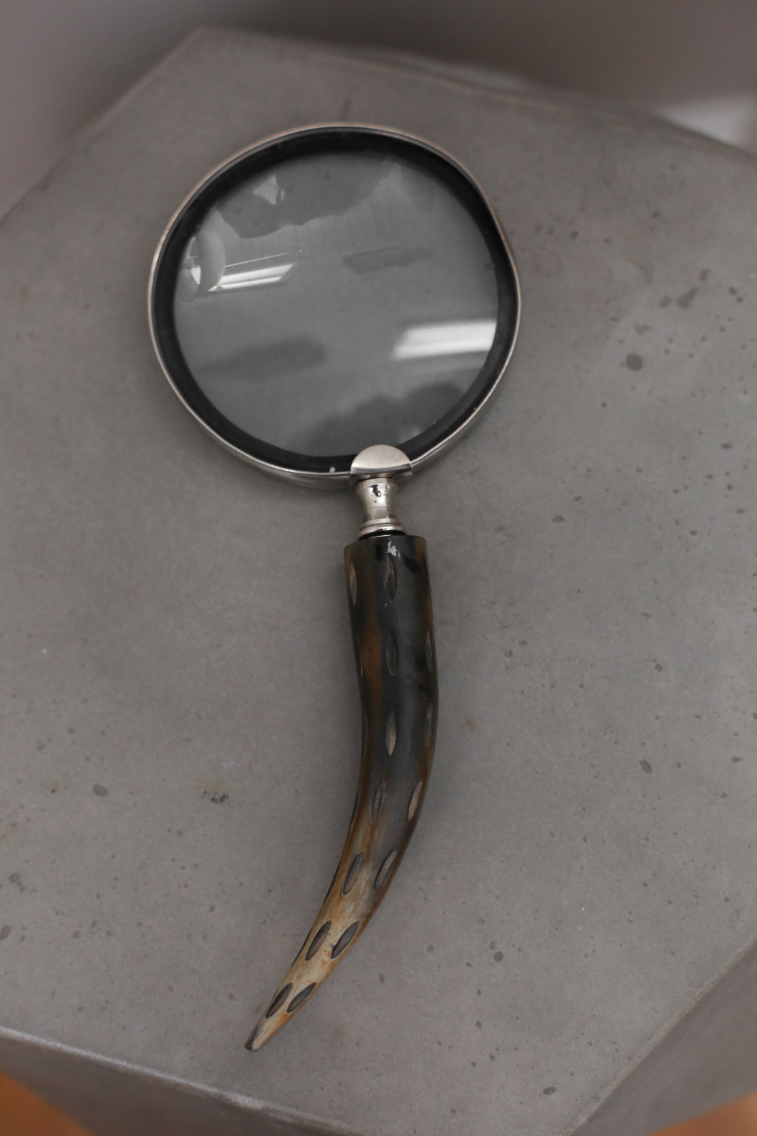 Vintage Horn Magnifying Glass