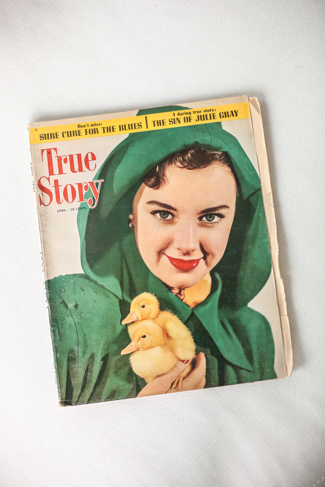 True Story Magazine- Girl with Ducks