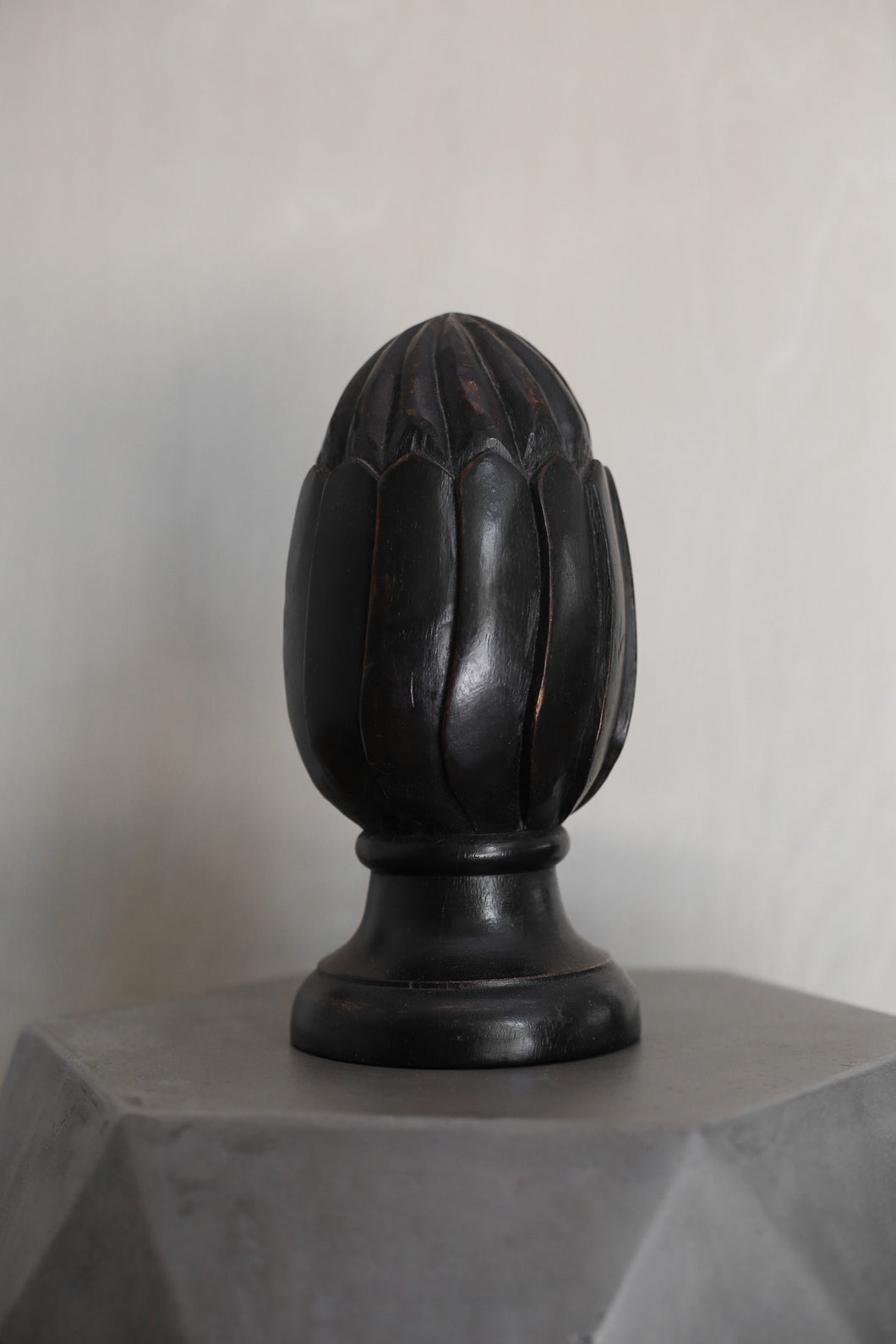 Black Wooden Sculpture