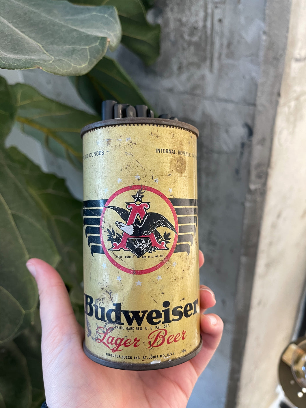 vintage budweiser cans