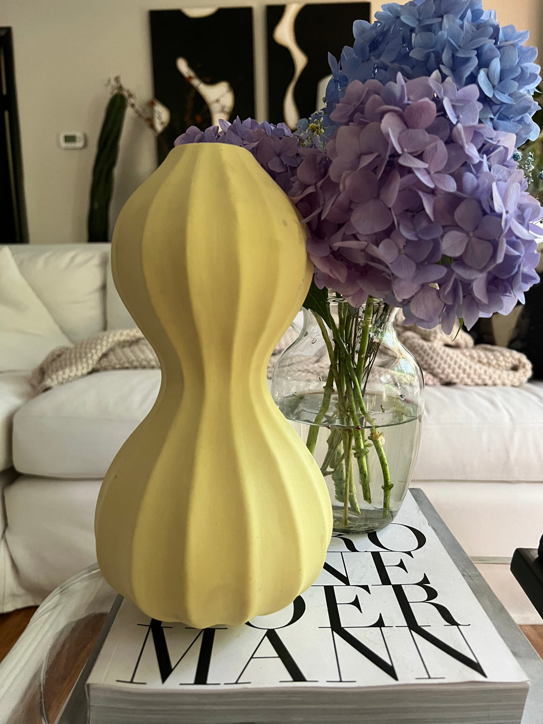 Yellow Pottery Vase